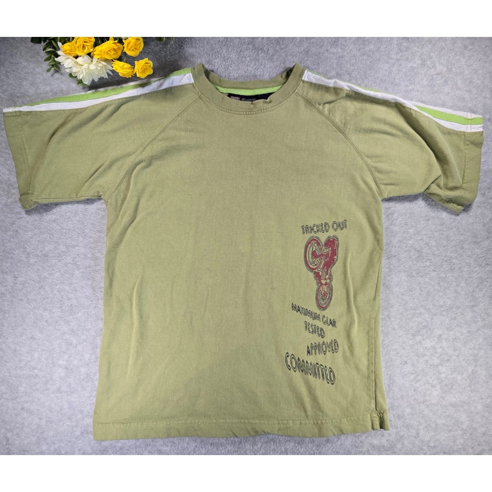 Vintage Y2K Faded Glory Boys T-Shirt Medium 10/12 Grunge‎ Skater Graphic Cotton